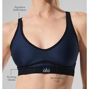 ALO Yoga Midnight Blue Sports Bra